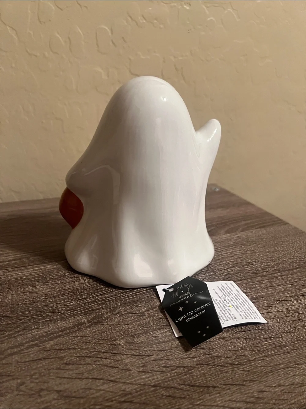 Target Bullseye Light Up LED Ceramic Halloween Ghost NWT